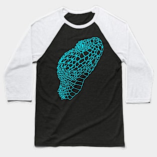 Bush viper (Atheris hispida) blue Baseball T-Shirt